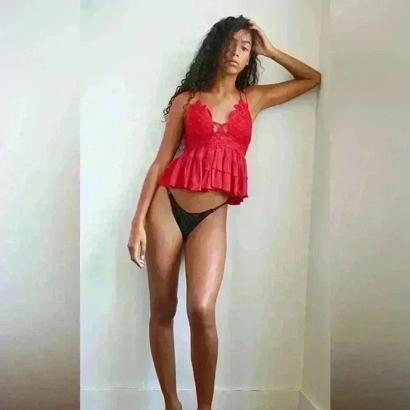 Intimately Free People Adella Cami NWT in Red - Picture 6 of 8